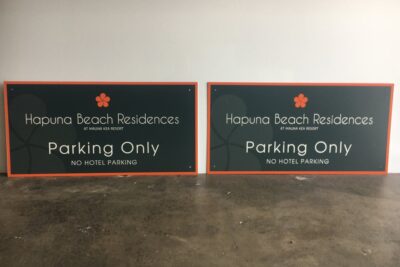 Flatbed Printed Parking Signs | Escondido | San Diego | Carlsbad | San Marcos