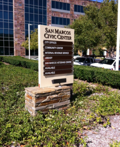 Exterior Wayfinding Signs Escondido CA