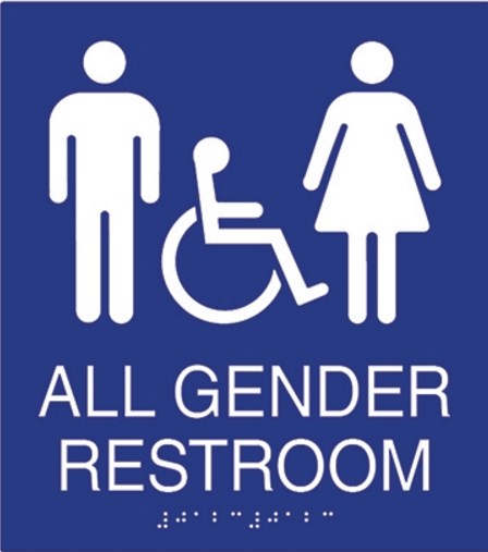 Gender Neutral ADA Restroom Signs in Escondido