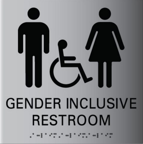 Gender Neutral ADA Restroom Signs in Escondido