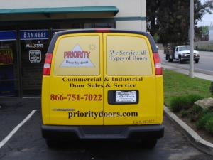 Contractor vehicle graphics San Diego