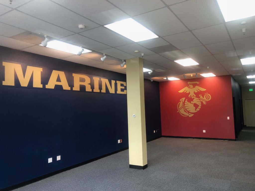 Marine Recruiting Center Wall Graphics in Escondido CA