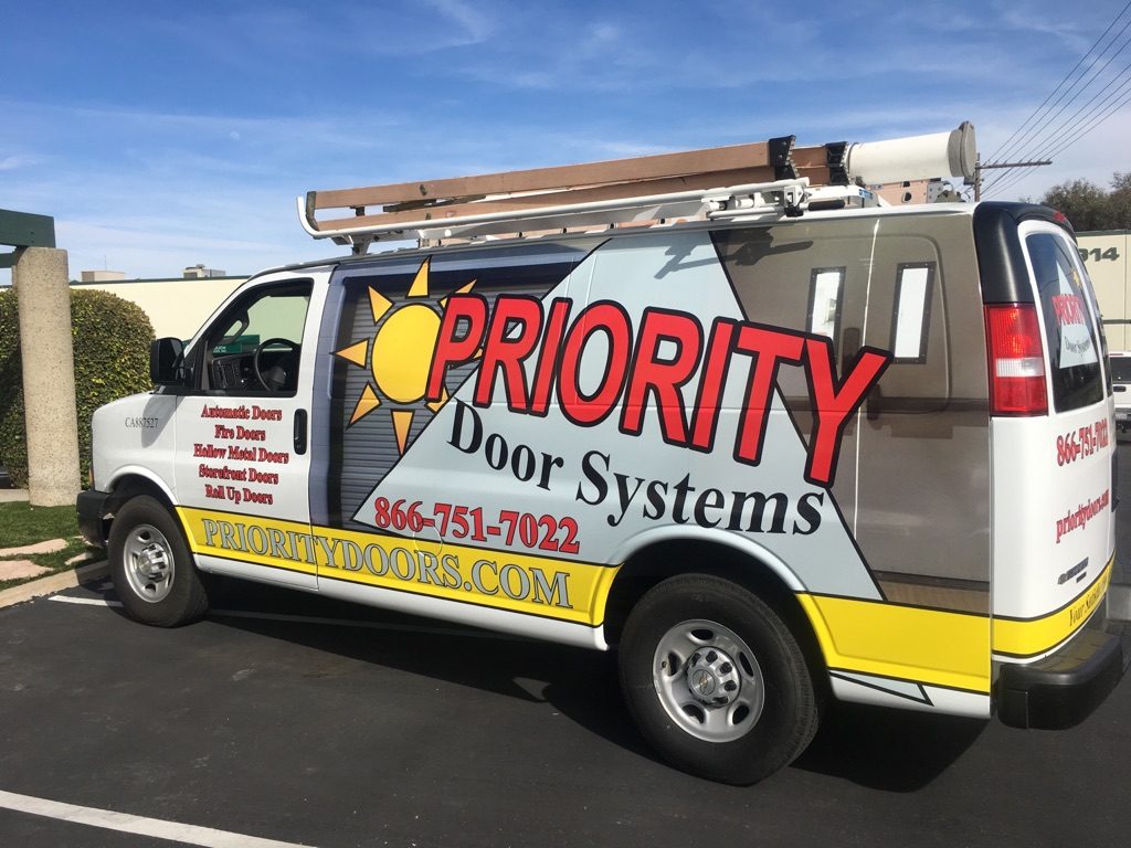 Fleet Wraps Priority Door Systems in Escondido CA
