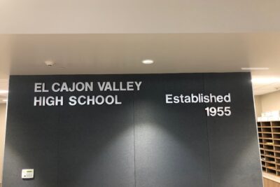 Interior 3D Lettering for Schools in San Diego County CA