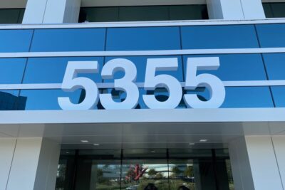 Fabricated Aluminum Address Numbers in San Diego CA
