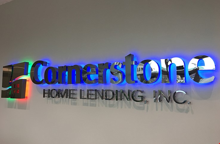 illuminated fabricated metal lobby signs