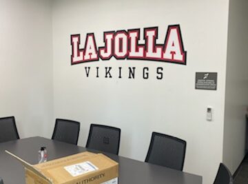 vinyl wall graphics and lettering for schools in La Jolla