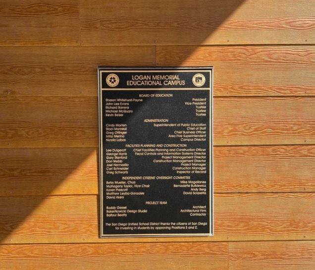 Bronze Dedication Plaques in San Diego CA