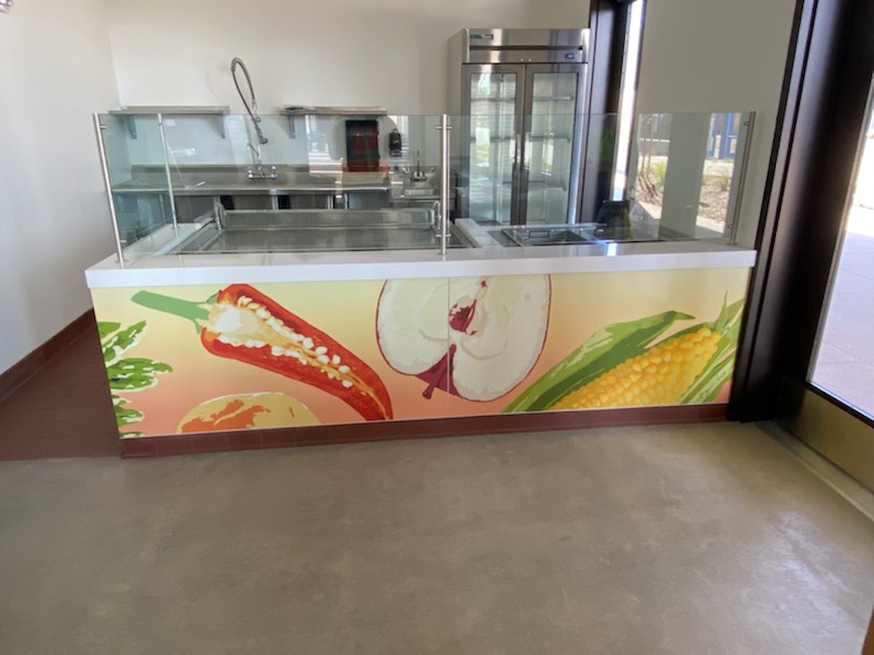 Vinyl wraps for food kiosks