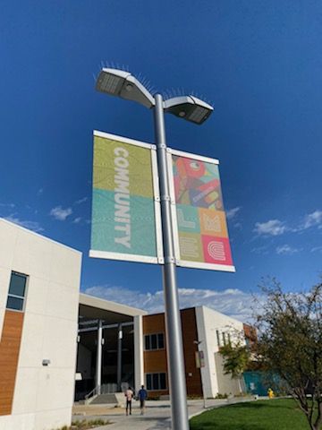 Powder coated pole banners in San Diego CA