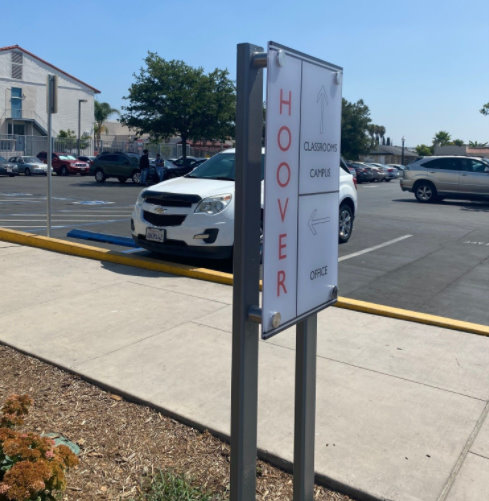 Sturdy Exterior Directory Signs at our North County Sign Shop