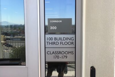 Printed and Etched Vinyl Window Graphics in North County San Diego CA
