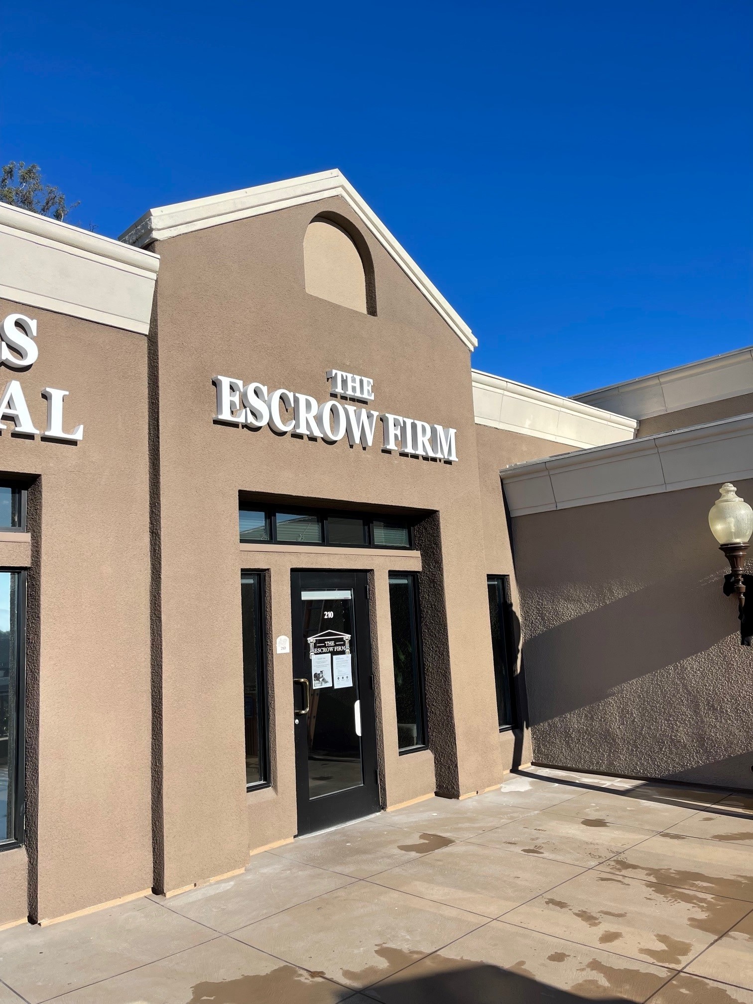 Property management strip mall signs in Rancho Bernardo CA