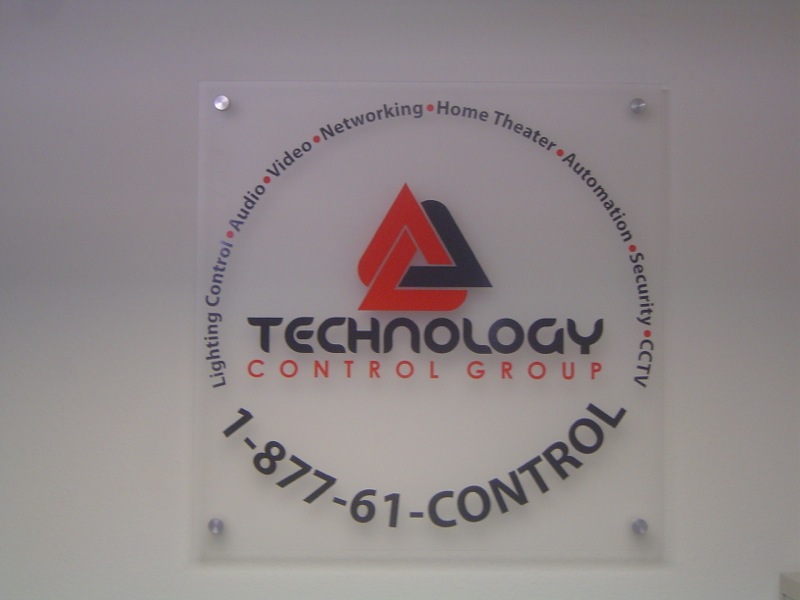 Acrylic panel lobby signs in North County San Diego CA