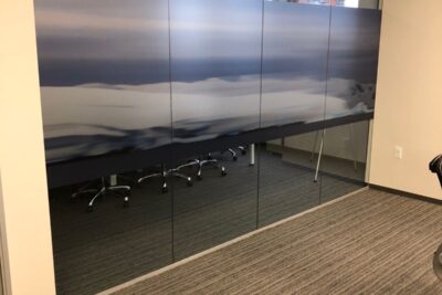 Etched Glass Vinyl Prints for Downtown San Diego Offices