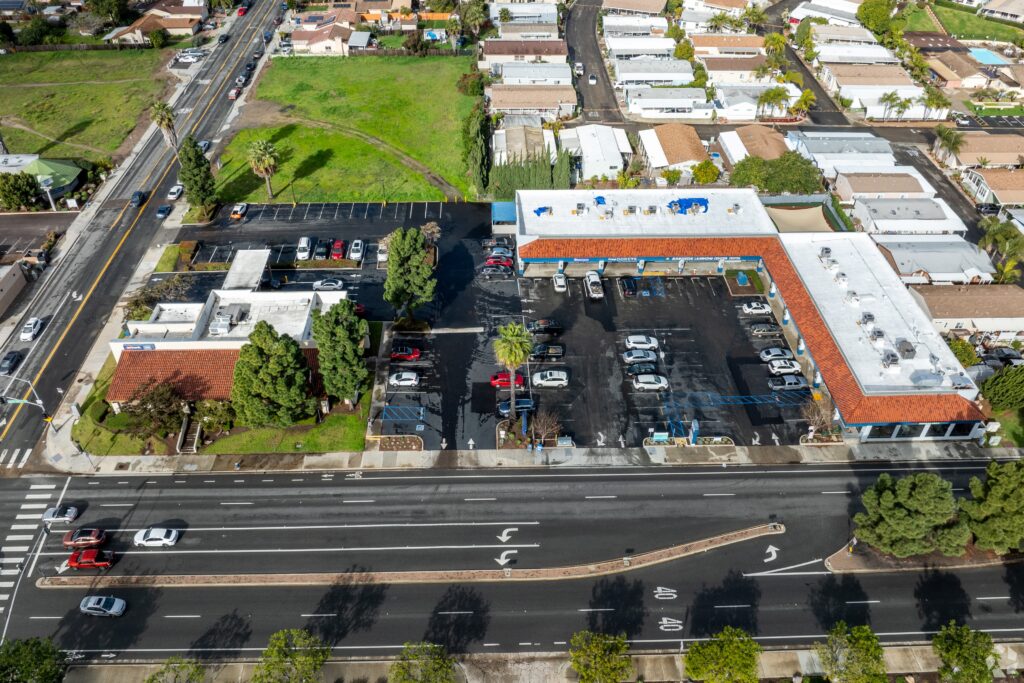 Aerial view of Retail Shopping Center 