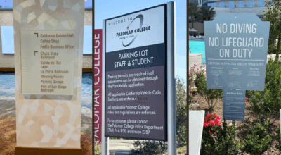 Flatbed printing custom signage on acrylic and wood at All Star Signs in San Diego